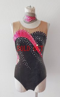 チャコールグレー＆ピンク　Lサイズ